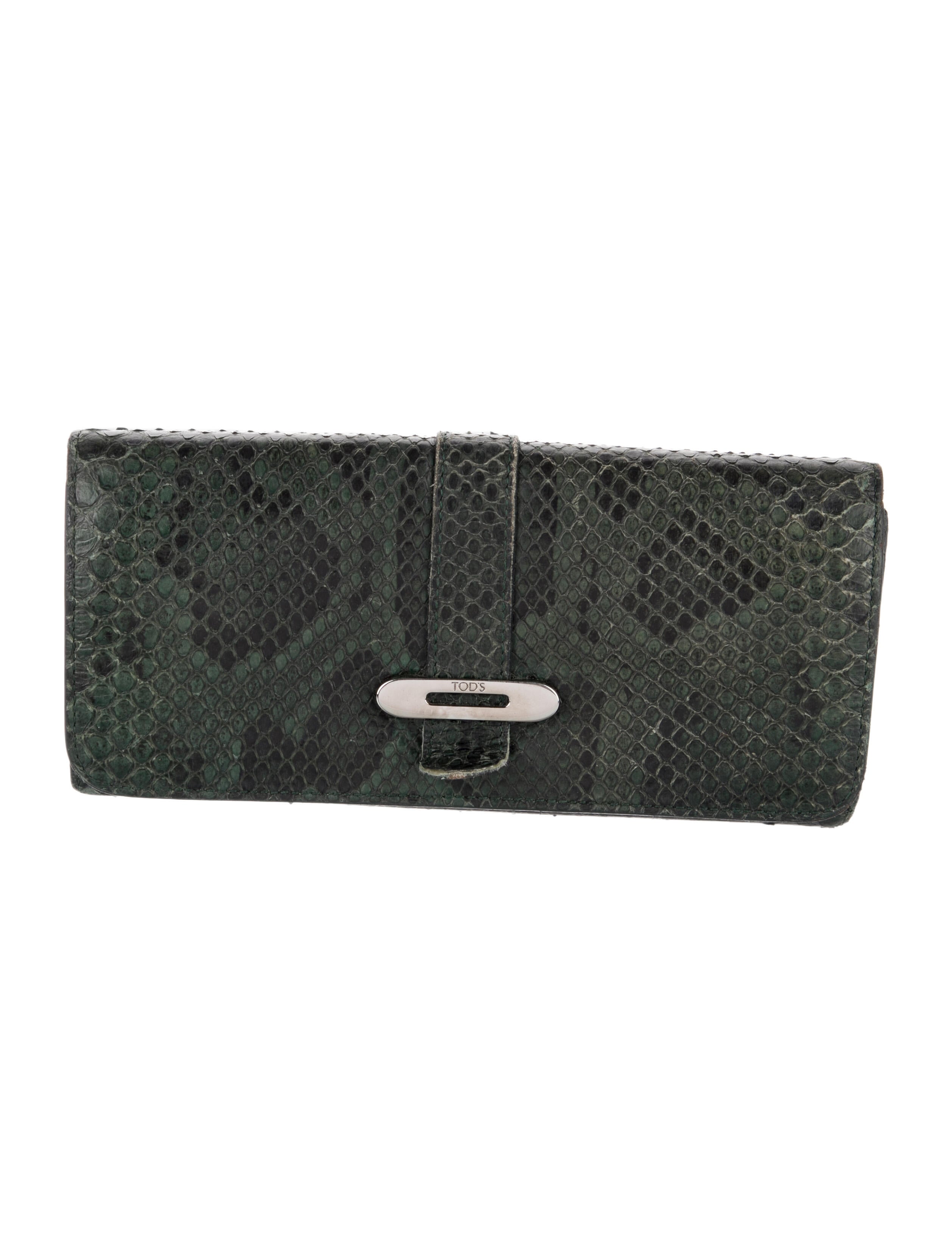 Tod's Snakeskin Continental Wallet