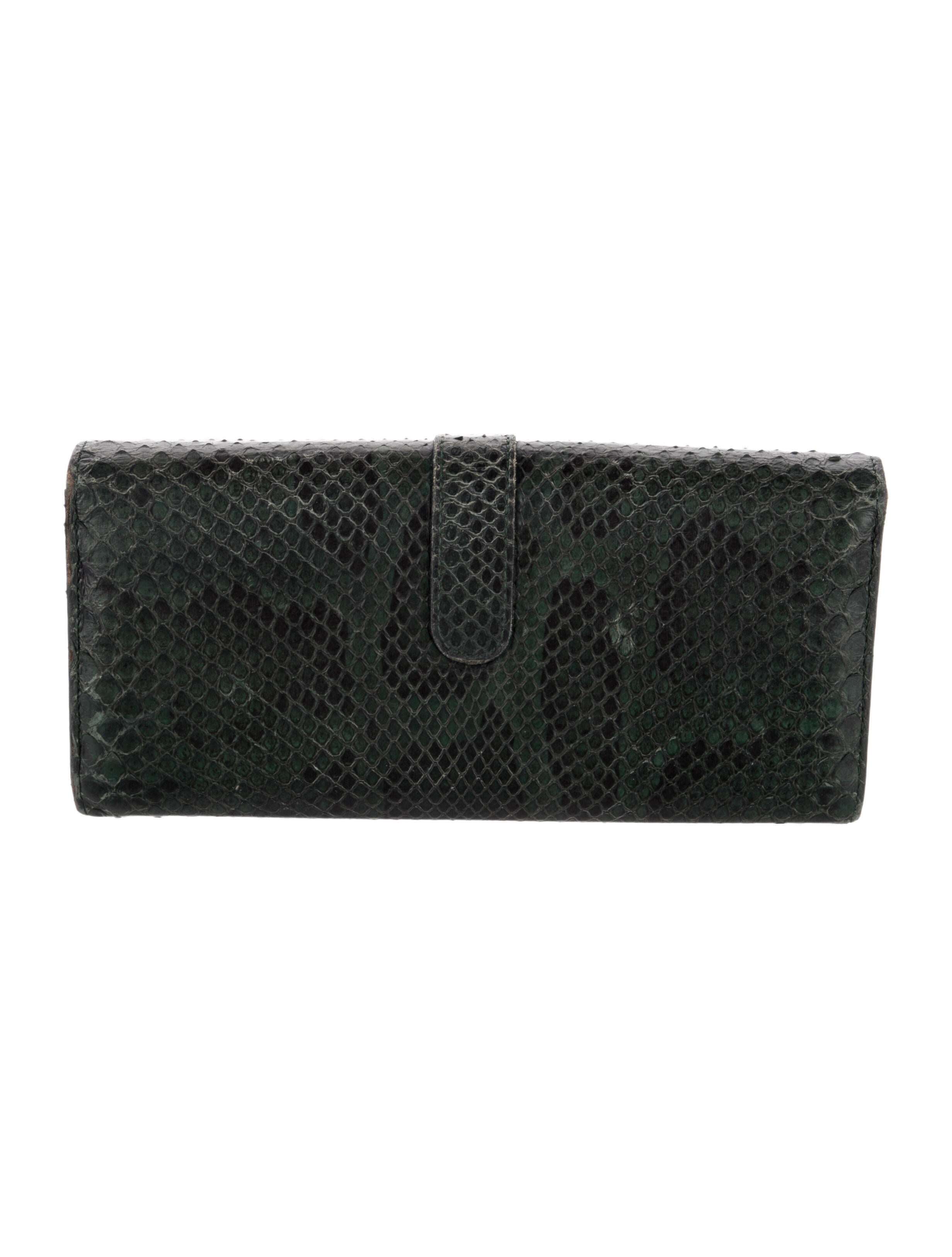 Tod's Snakeskin Continental Wallet