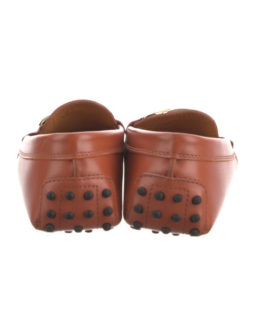 Tod's Leather Chain-Link Accents Loafers