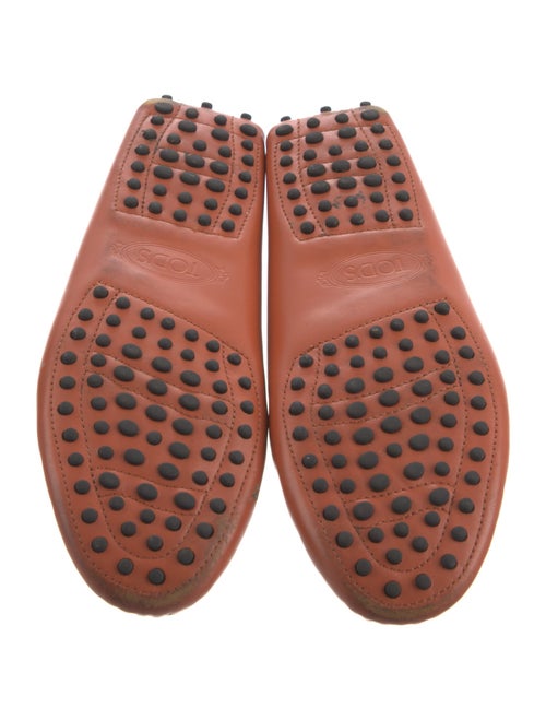 Tod's Leather Chain-Link Accents Loafers