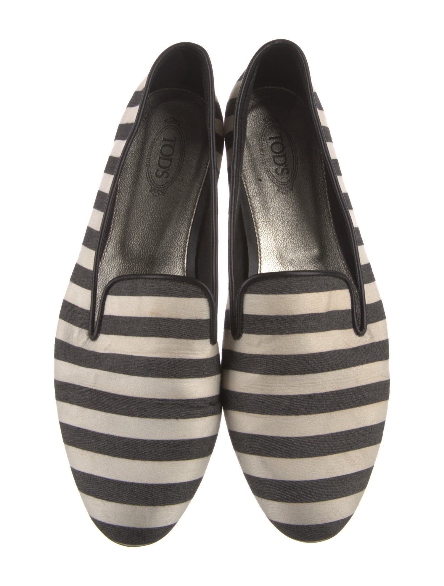 Tod's Striped Ballet Flats