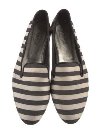 Tod's Striped Ballet Flats
