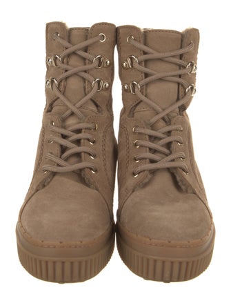 Tod's Suede Combat Boots