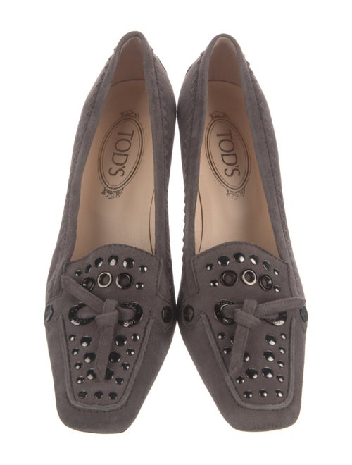 Tod's Suede Bow Accents Pumps