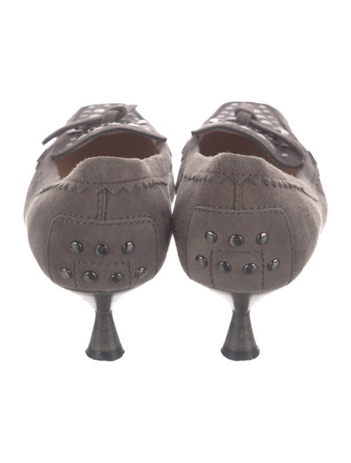 Tod's Suede Bow Accents Pumps