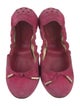 Tod's Suede Bow Accents Ballet Flats
