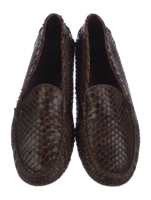 Tod's Snakeskin Animal Print Loafers