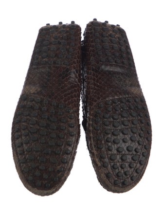 Tod's Snakeskin Animal Print Loafers