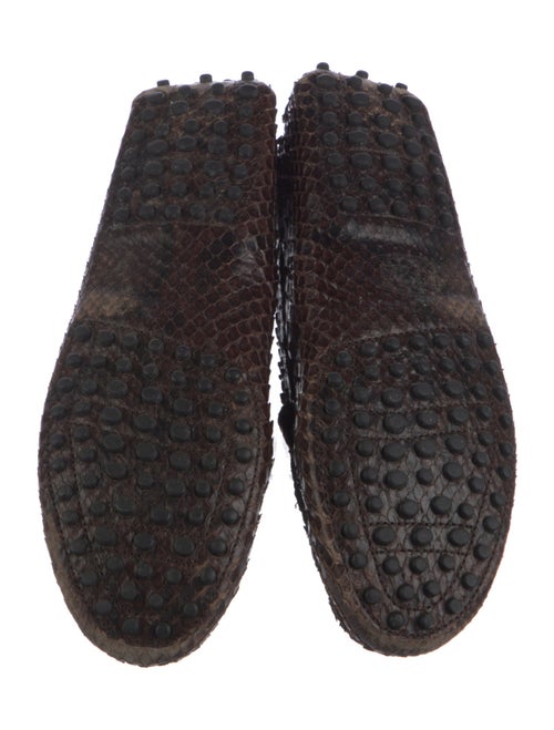 Tod's Snakeskin Animal Print Loafers