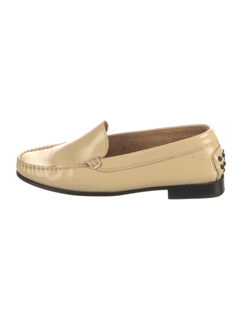 Tod's Patent Leather Raw-Edge Trim Loafers