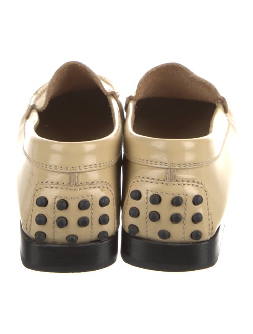 Tod's Patent Leather Raw-Edge Trim Loafers