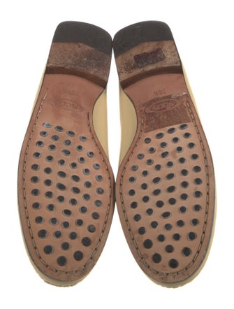 Tod's Patent Leather Raw-Edge Trim Loafers