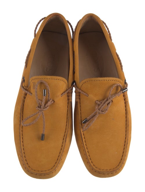 Tod's Suede Bow Accents Moccasins