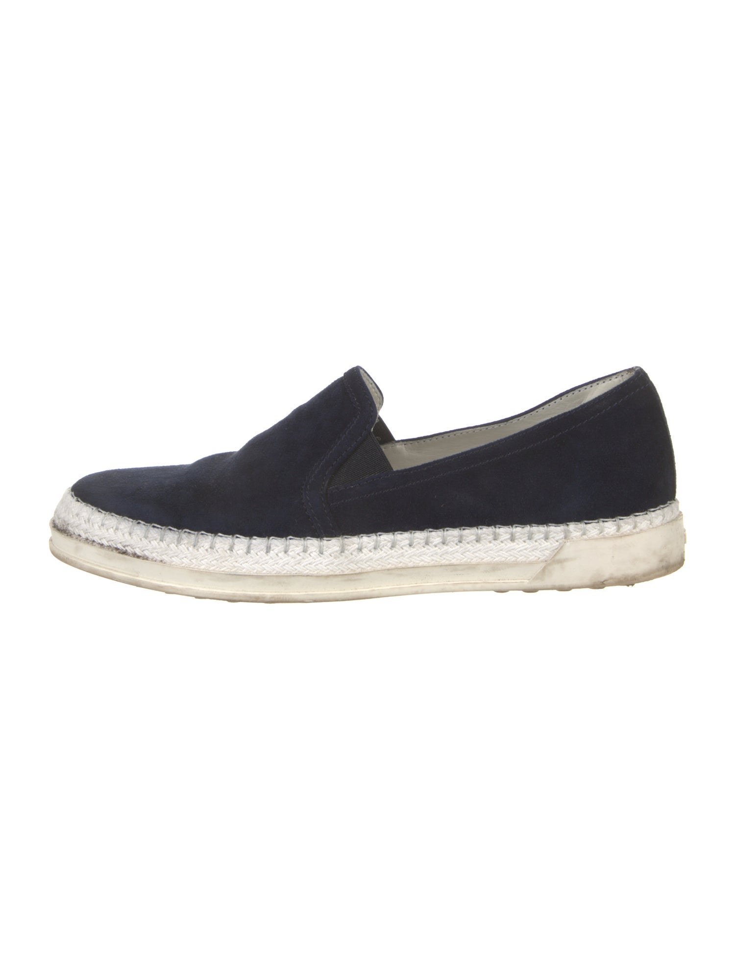 Tod's Suede Braided Accents Espadrille Sneakers