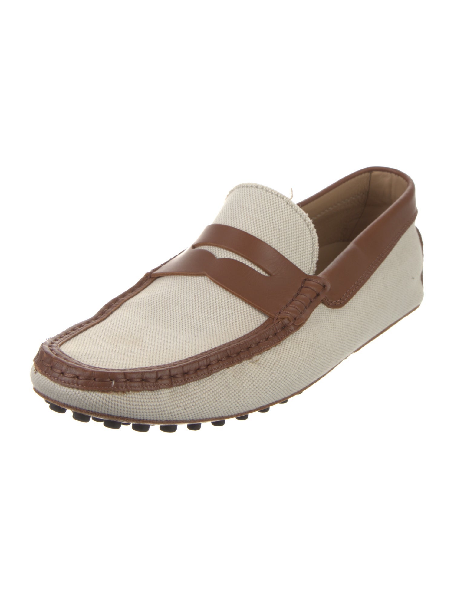 Tod's Leather Colorblock Pattern Drivers