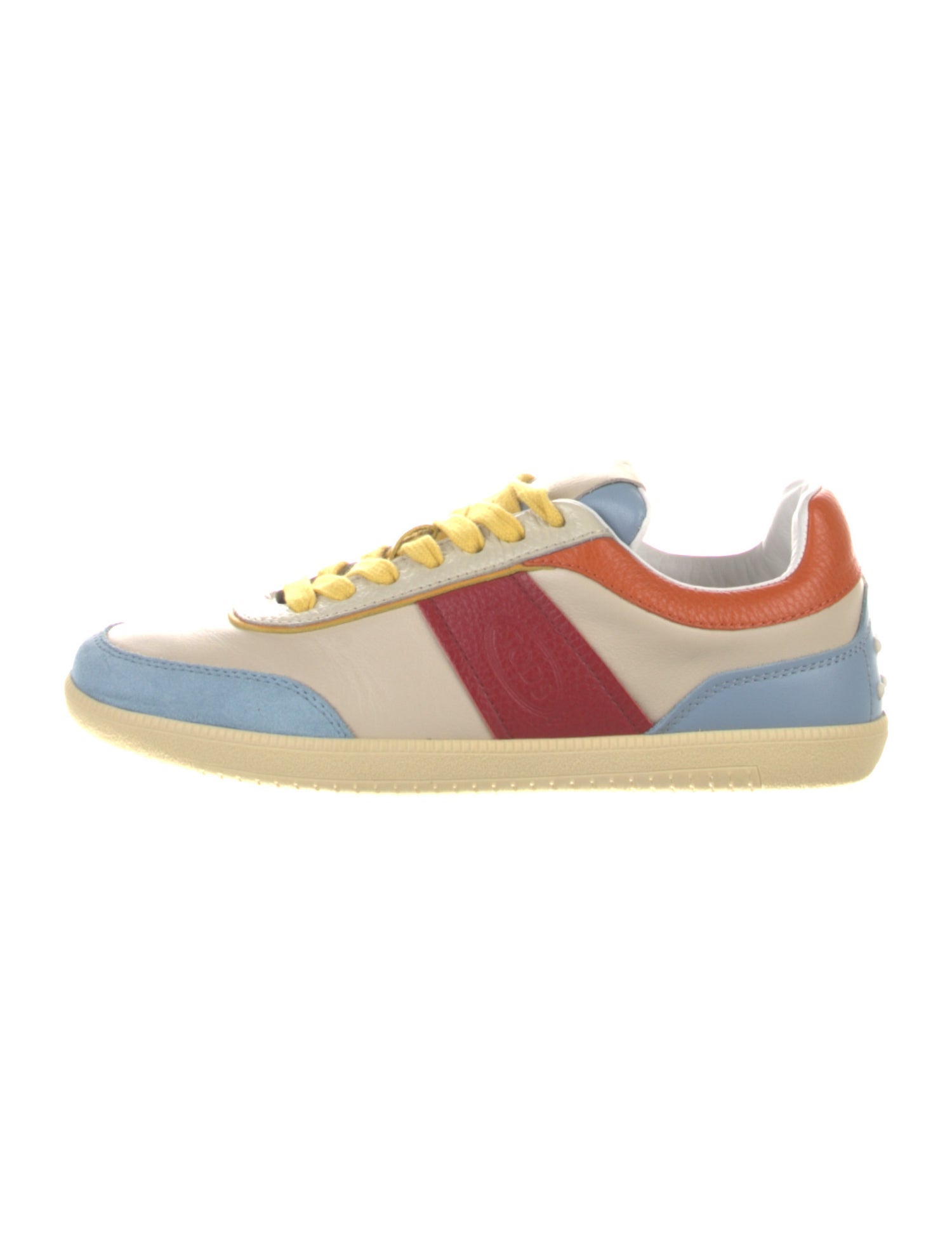 Tod's Leather Colorblock Pattern Sneakers