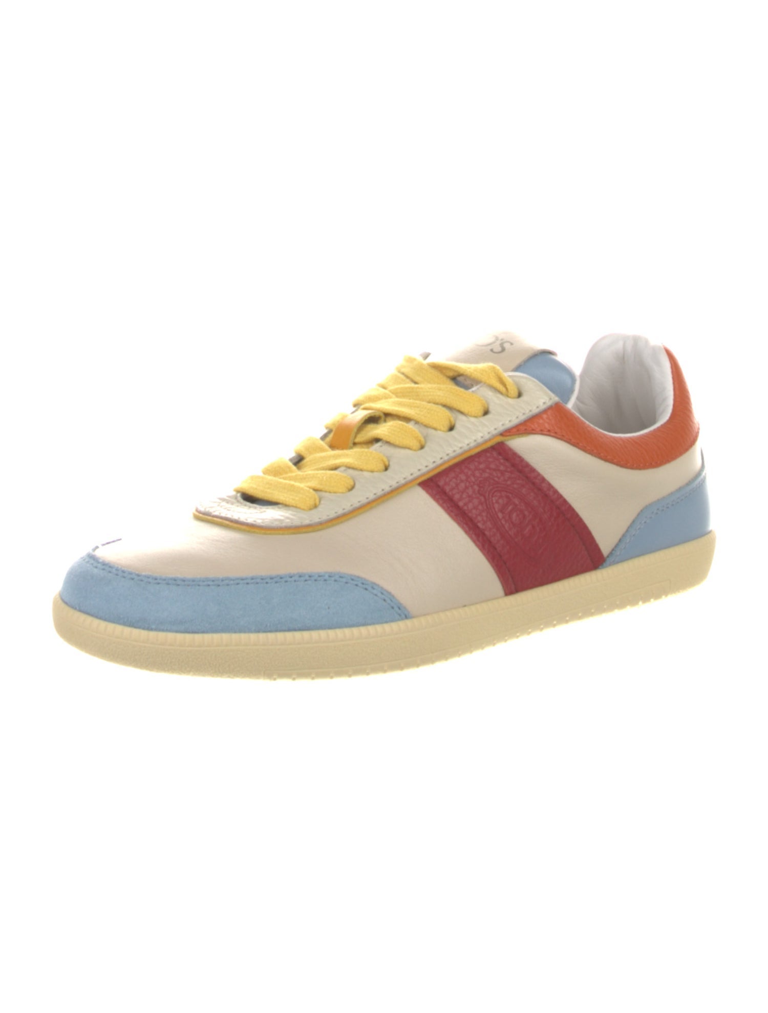 Tod's Leather Colorblock Pattern Sneakers