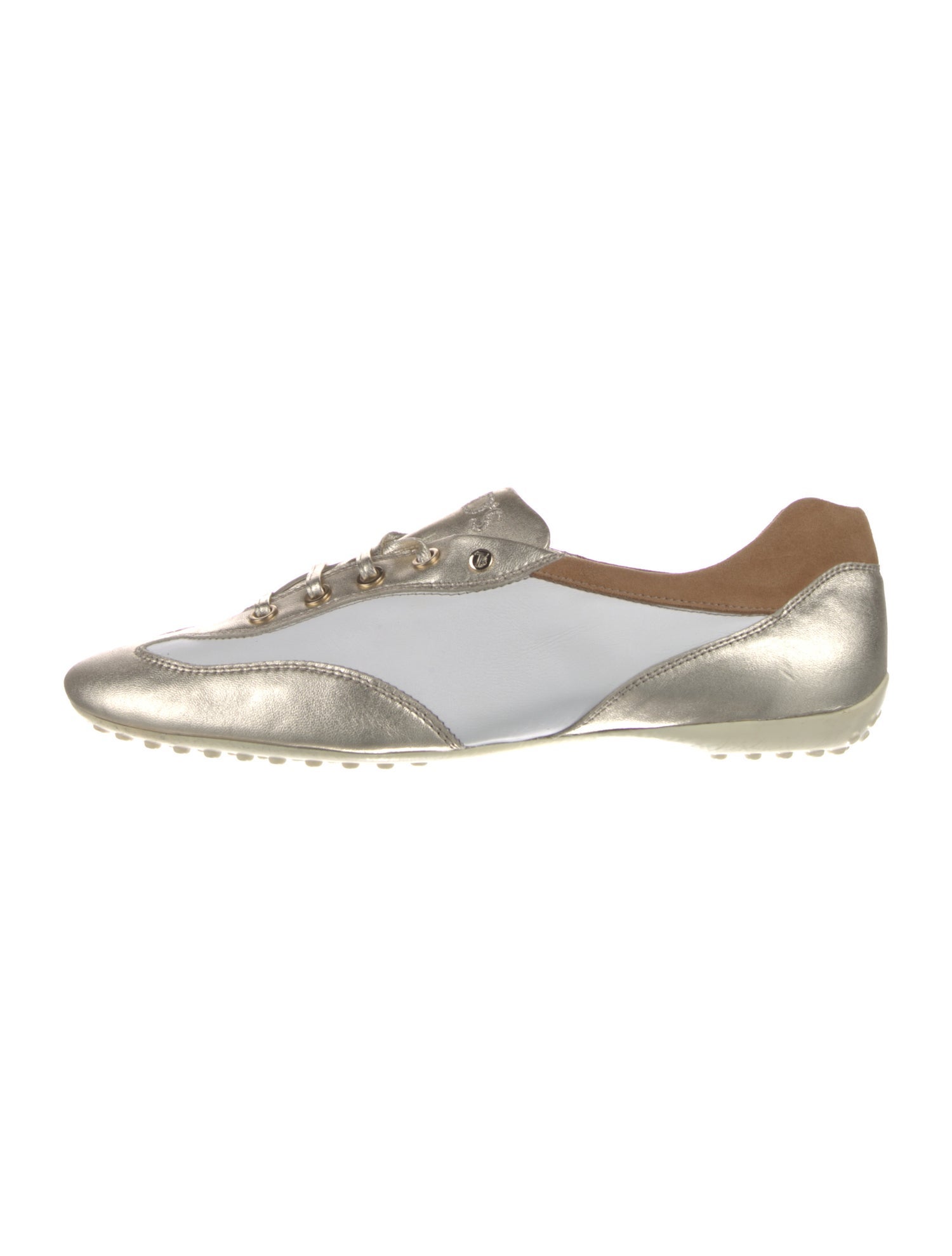 Tod's Leather Colorblock Pattern Flats