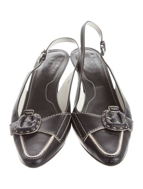 Tod's Leather Slingback Pumps