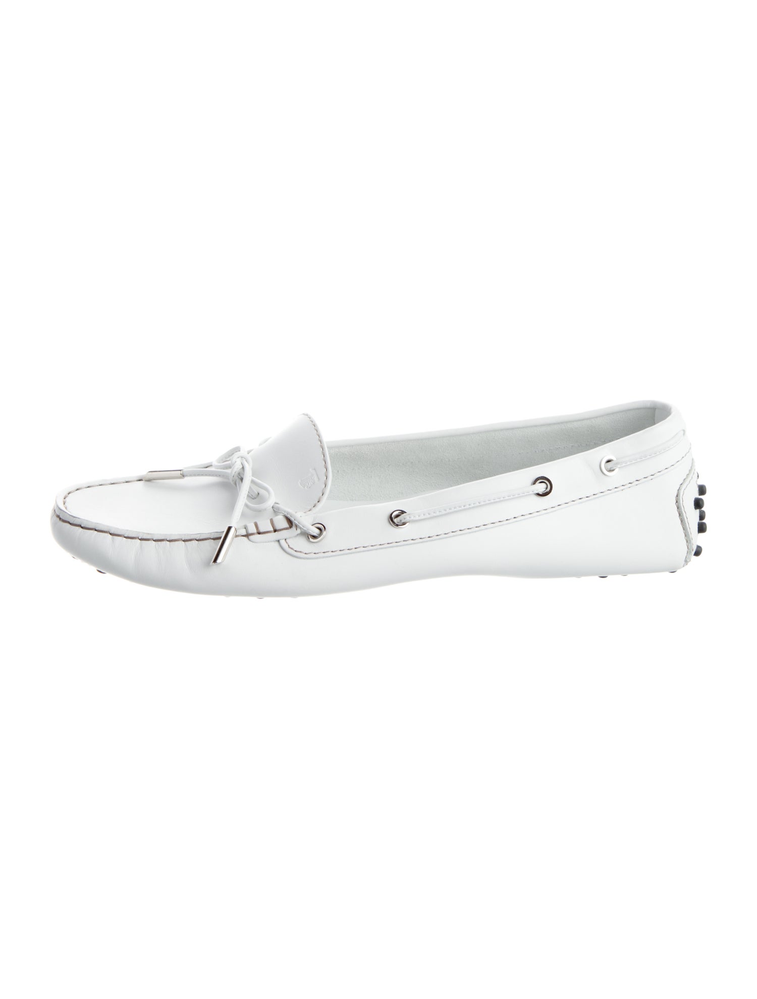 Tod's Leather Studded Accents Moccasins