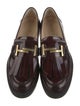 Tod's Leather Fringe Trim Accent Loafers