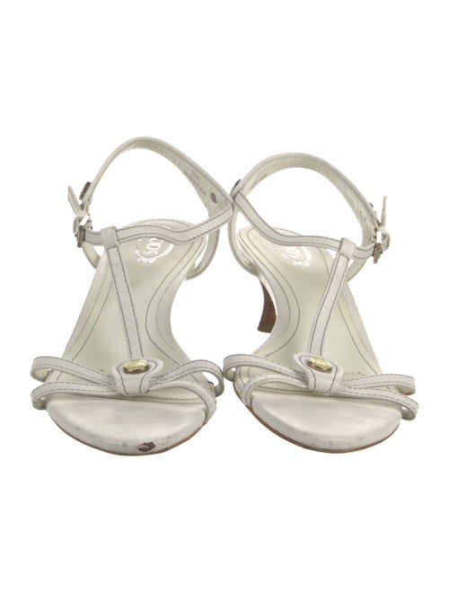 Tod's Leather T-Strap Sandals