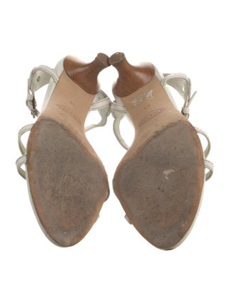 Tod's Leather T-Strap Sandals