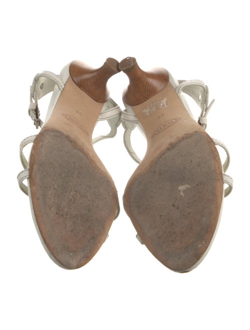 Tod's Leather T-Strap Sandals