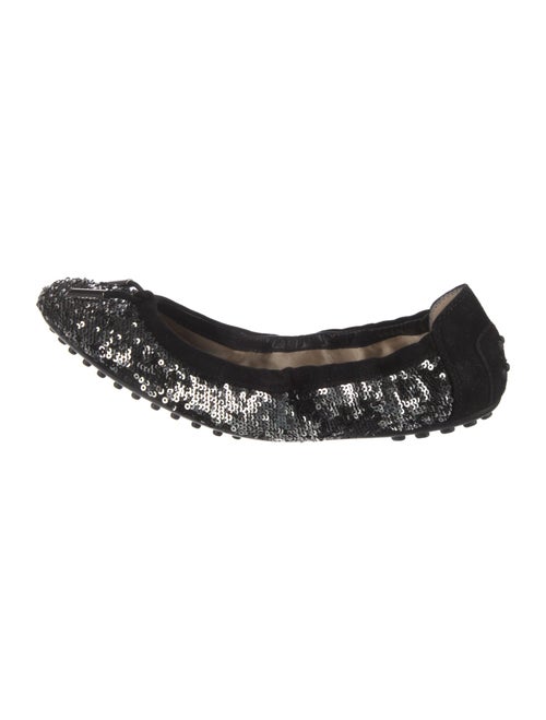 Tod's Sequins Sequin Embellishments Ballet Flats