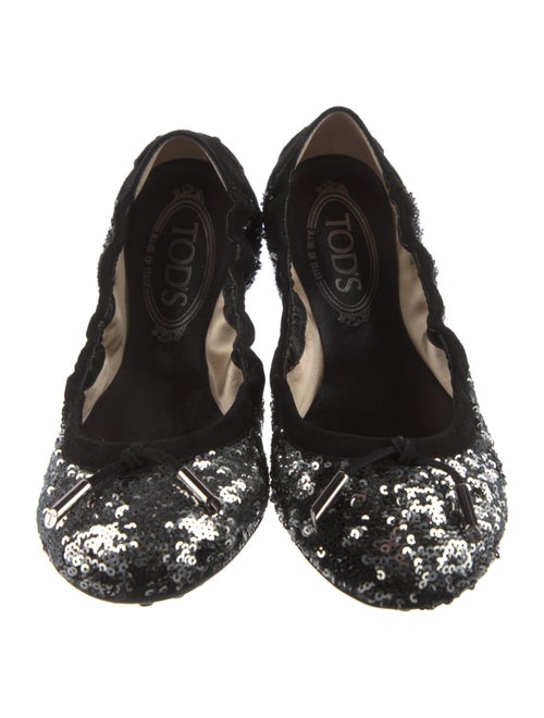 Tod's Sequins Sequin Embellishments Ballet Flats