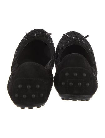 Tod's Sequins Sequin Embellishments Ballet Flats