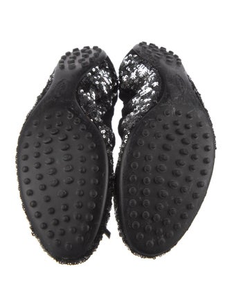 Tod's Sequins Sequin Embellishments Ballet Flats