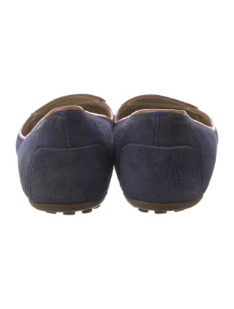 Tod's Suede Leather Trim Embellishment Flats