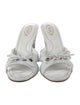 Tod's Leather Bow Accents Slides