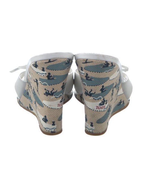 Tod's Leather Bow Accents Slides