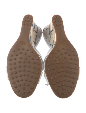 Tod's Leather Bow Accents Slides