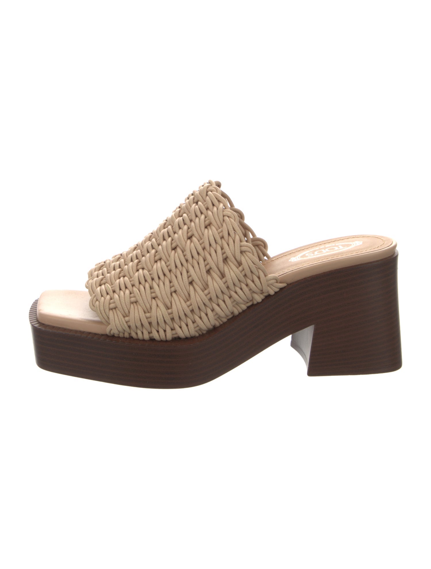 Tod's Leather Colorblock Pattern Slides