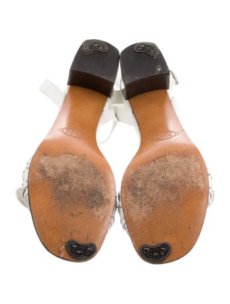 Tod's Leather Studded Accents Slides