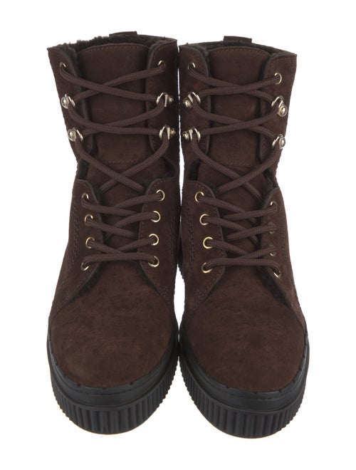 Tod's Suede Lace-Up Boots
