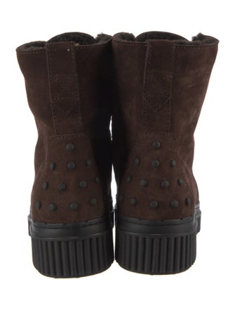 Tod's Suede Lace-Up Boots