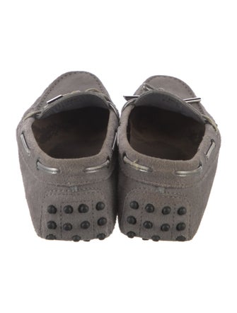 Tod's Suede Bow Accents Moccasins