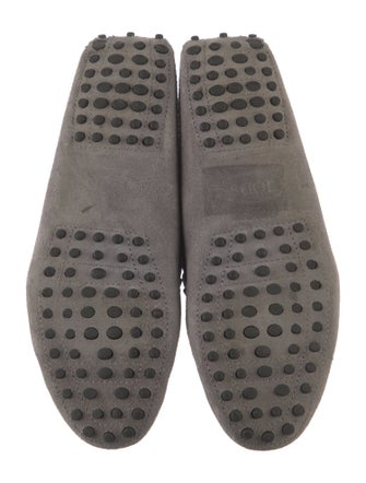 Tod's Suede Bow Accents Moccasins