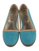 Tod's Suede Animal Print Flats