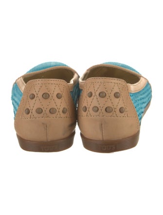 Tod's Suede Animal Print Flats