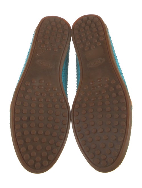 Tod's Suede Animal Print Flats