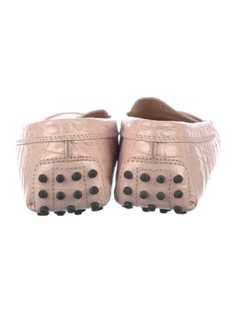 Tod's Embossed Leather Loafers