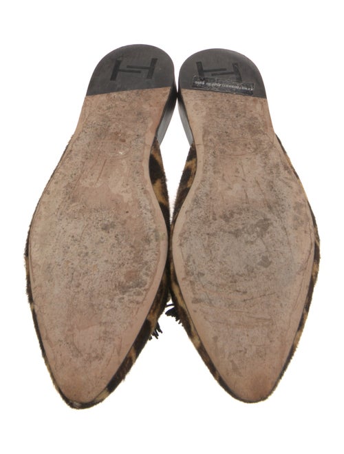 Tod's Ponyhair Animal Print Mules