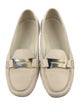 Tod's Leather Crystal Embellishments Loafers