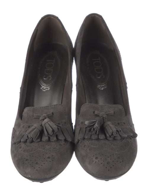 Tod's Suede Tassel Accents Pumps
