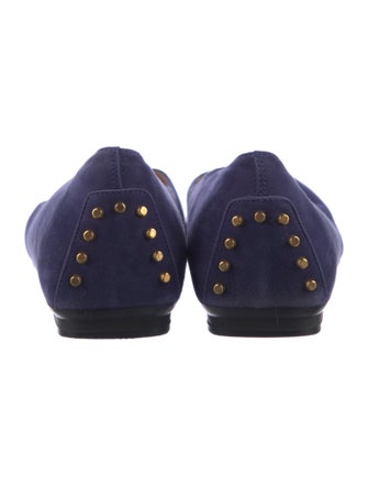 Tod's Suede Studded Accents Flats